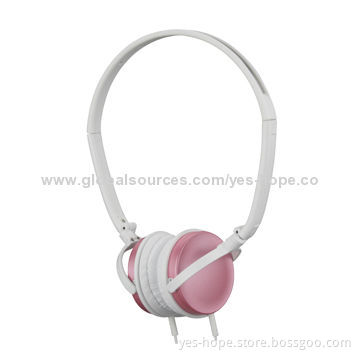 Comfortable colorful portable stereo wired headset